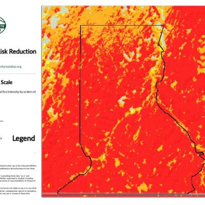 Fire Intensity Scale Map